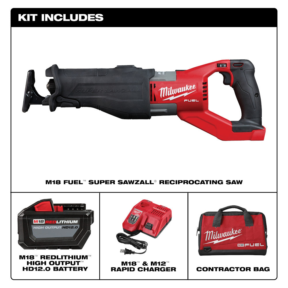 Milwaukee 2722-21HD M18 FUEL SUPER SAWZALL Reciprocating Saw Kit LF –  Lethbridge Fasteners and Tools