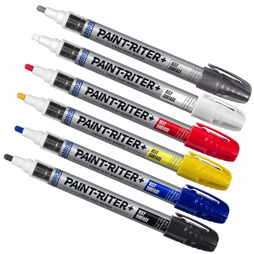 Markal Yellow Paint-Riter + Oily Surface Liquid Paint Marker