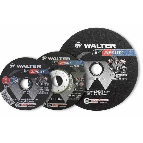 Walter Type 1 High Performing Zipcut Cut-Off Wheels for Angle Grinders –  Lethbridge Fasteners and Tools
