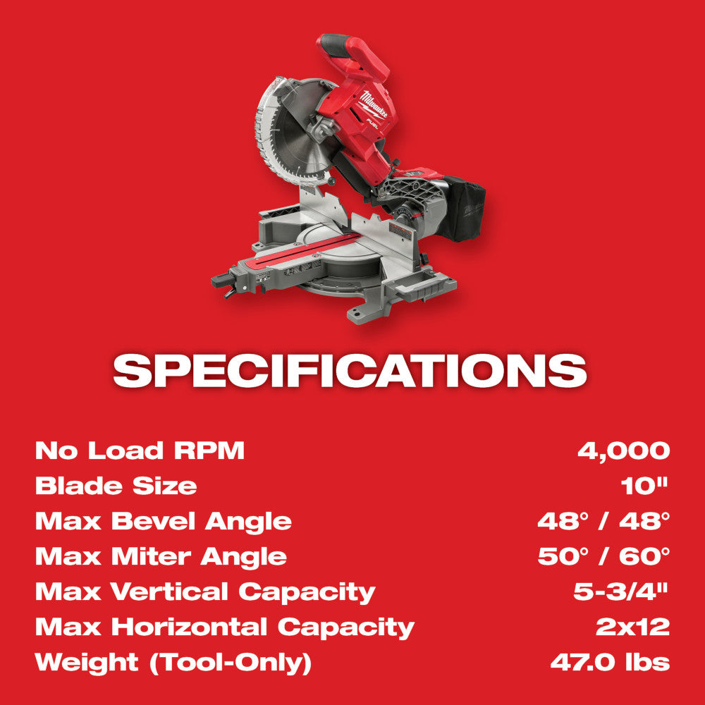 Milwaukee 10 dual bevel sliding compound miter saw sale