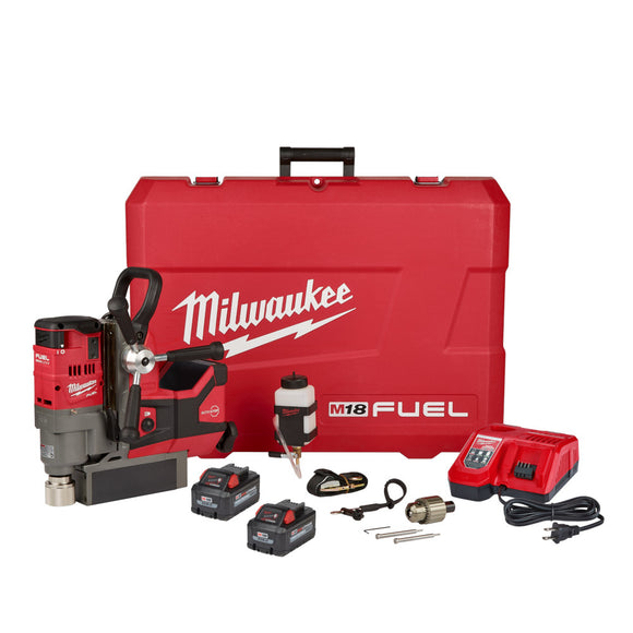 Milwaukee M18 FUEL One-Key Cordless Brushless Compact Pipe Threader Kit  W/(2) 8.0Ah Batteries, 1/2 in. - 1-1/4 in. Aluminum Dies 2870-22 - The Home  Depot