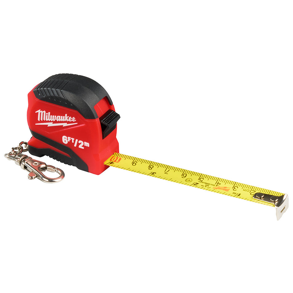 Milwaukee 48-22-1706 6ft / 2m Keychain Tape Measure