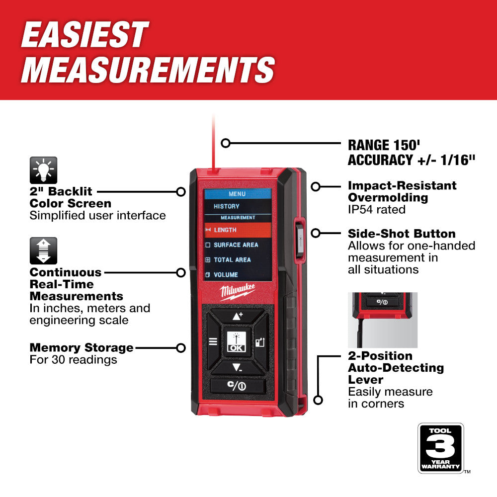 Milwaukee digital shop tape measure