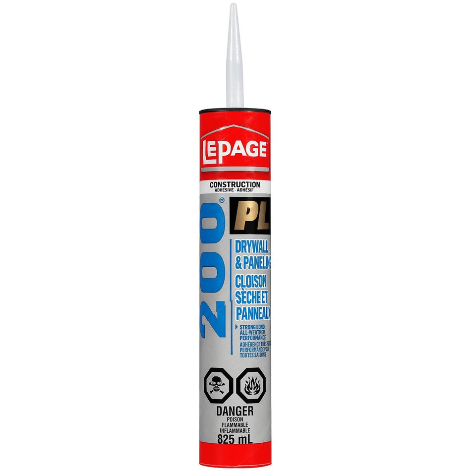 LePage PL 200 Drywall Construction Adhesive - 825 ml