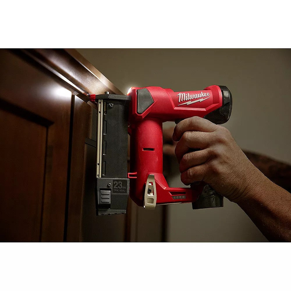 Milwaukee 2540-20 M12 23 Gauge Pin Nailer | Lethbridge Fasteners