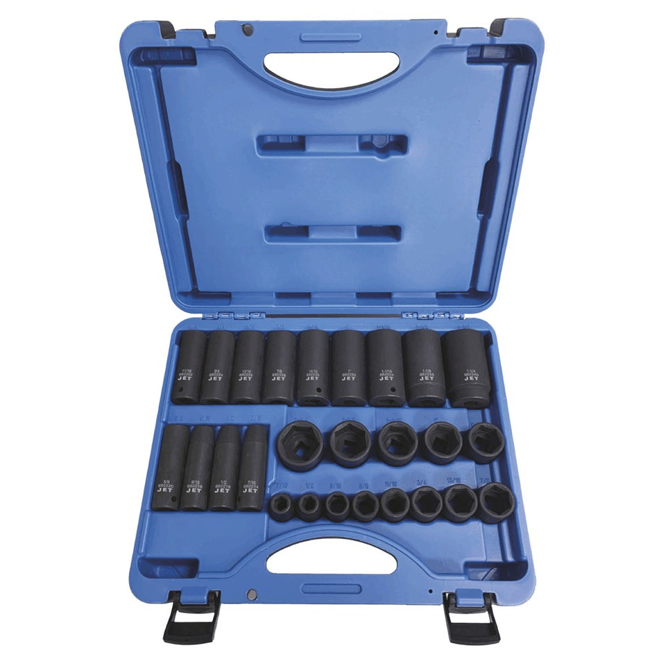 Jet 610330 26 Piece 1/2" DR SAE Impact Socket Set