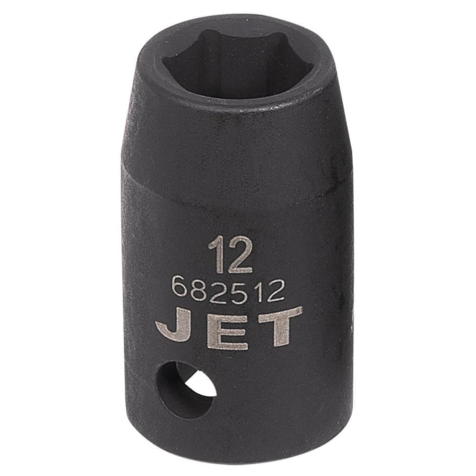 Jet 682512 1/2" DR x 12mm 6 Point Regular Impact Socket