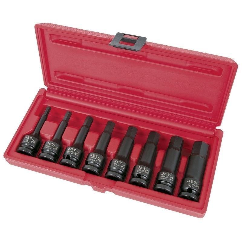 8 Piece 1/2" Drive S.A.E. Hex Bit Impact Socket Set (610331)